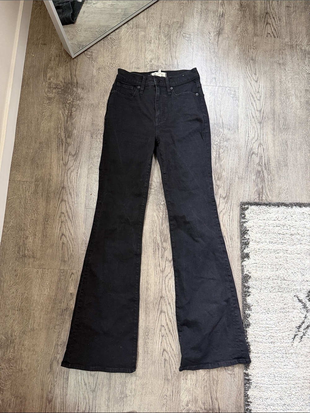 Madewell Black skinny Flare Jeans